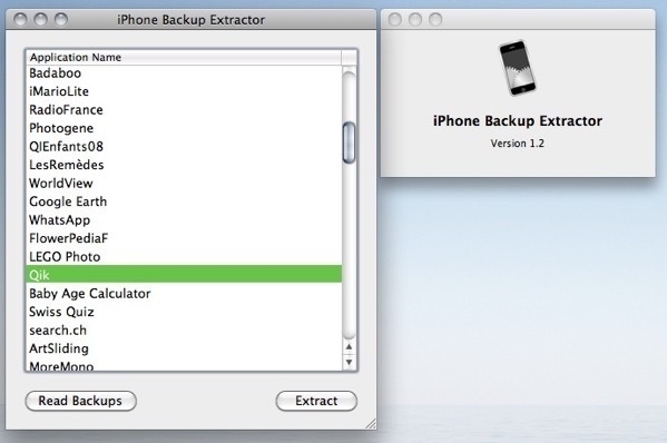 Iphone extractor